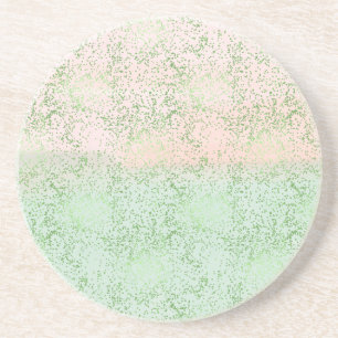 Mint Rosa Watercolor Confetti Dots Underlägg