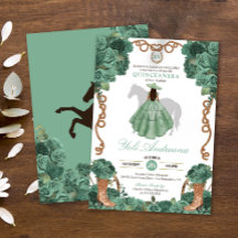 Mint Rosor Charra Ljusgröna Klänningar Quinceanera