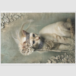 Mint Sage Allure Adorned Cat Roaring 20's