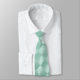 Mint Shimmer Blocks Neck Tie Slips