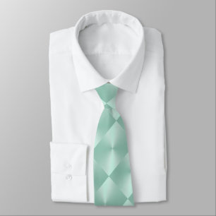 Mint Shimmer Blocks Neck Tie Slips