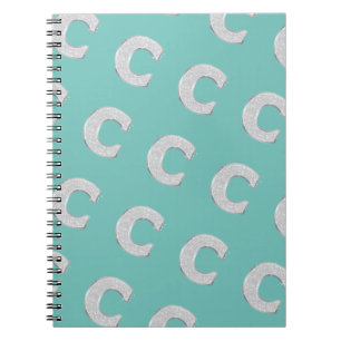 Mint Silver Brev C Anteckningsbok