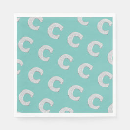 Mint Silver Brev C Pappersservett