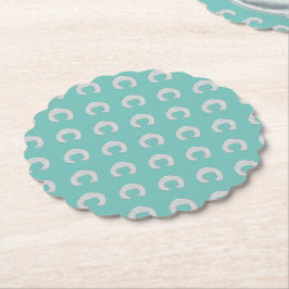 Mint Silver Brev C Underlägg Papper