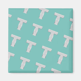 Mint Silver Brev T Magnet