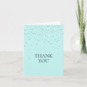 Mint Silver Confetti Tack Kort