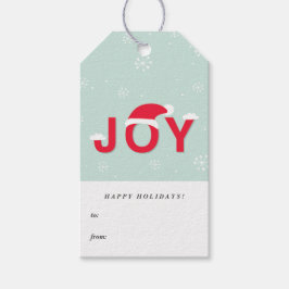 Mint Snö Joy Helgdag Gift Märkres Presentetikett