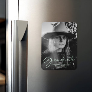Mint Snyggt Script Studenten annons Photo Magnet