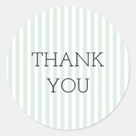 Mint Ticking Rand Tack-stämplar Runt Klistermärke