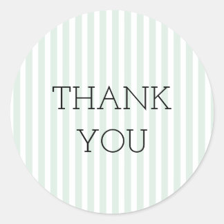 Mint Ticking Rand Tack-stämplar Runt Klistermärke