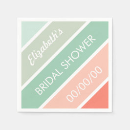 Mint till korallmöhippaservetter pappersservett