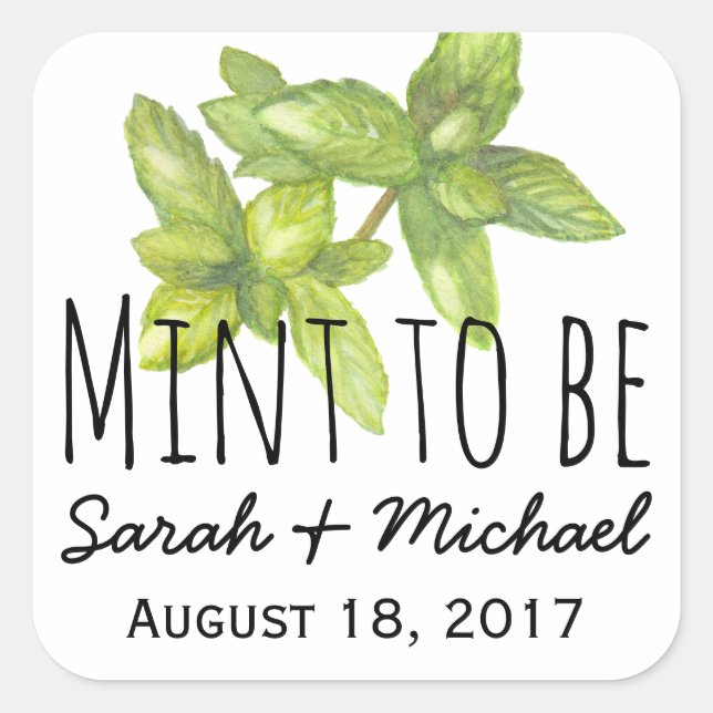 Mint to be favoriserar etiketter (Framsida)