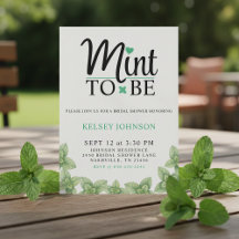 Mint to Be Mint Leaf Bridal Shower