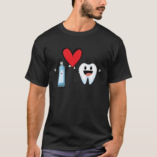 Mint to be Toothpaste & Tooth Dentist Valentine's T Shirt (Framsida)