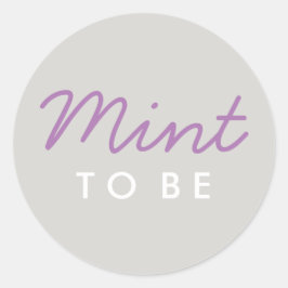 Mint to BE Welcome Bag or Favor Fäker Runt Klistermärke