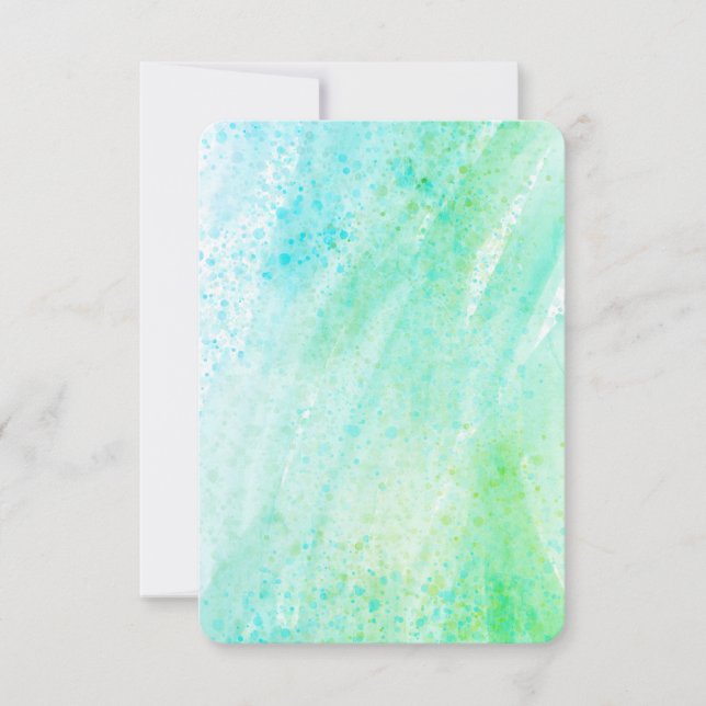 Mint Tulip Blue - Platt tack - ditt kort, Mint Tul Kort (Framsida)