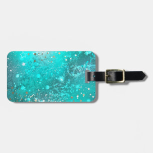 Mint Turcos Foil Background Bagagebricka