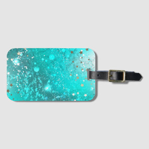 Mint Turcos Foil Background Bagagebricka