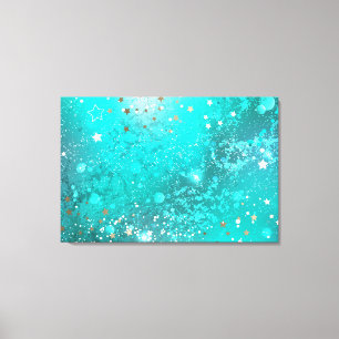 Mint Turcos Foil Background Canvastryck