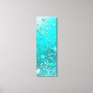 Mint Turcos Foil Background Canvastryck