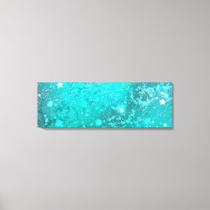 Mint Turcos Foil Background Canvastryck
