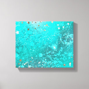 Mint Turcos Foil Background Canvastryck