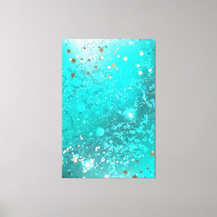 Mint Turcos Foil Background Canvastryck