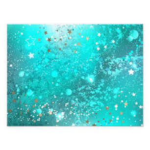 Mint Turcos Foil Background Fototryck