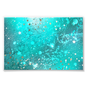 Mint Turcos Foil Background Fototryck