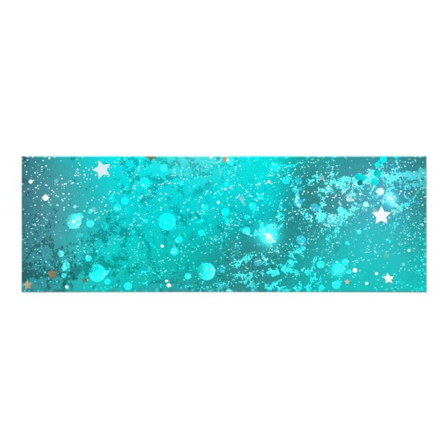 Mint Turcos Foil Background Fototryck (Framsidan)