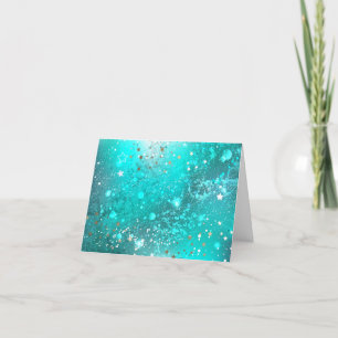 Mint Turcos Foil Background Helgkort