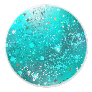 Mint Turcos Foil Background Knopp
