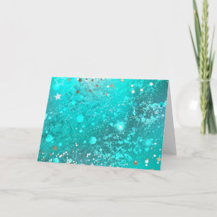 Mint Turcos Foil Background Kort