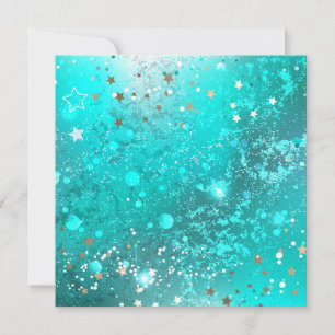 Mint Turcos Foil Background Kort