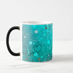 Mint Turcos Foil Background Magisk Mugg