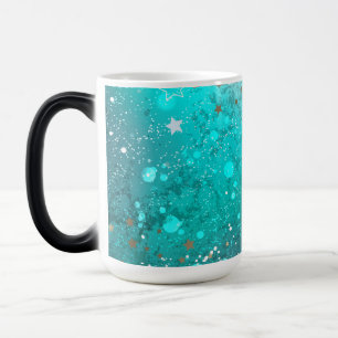 Mint Turcos Foil Background Magisk Mugg