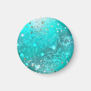 Mint Turcos Foil Background Magnet