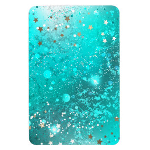 Mint Turcos Foil Background Magnet