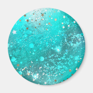 Mint Turcos Foil Background Magnet