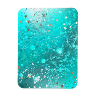 Mint Turcos Foil Background Magnet