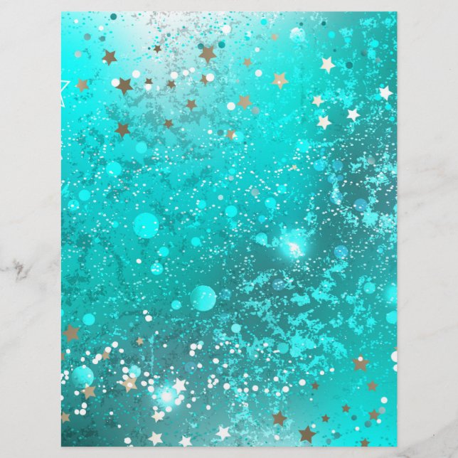 Mint Turcos Foil Background Reklamblad (Framsidan)