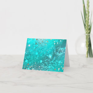 Mint Turcos Foil Background Tack Kort