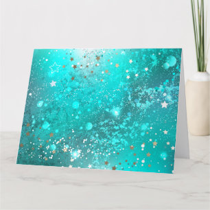 Mint Turcos Foil Background Tack Kort