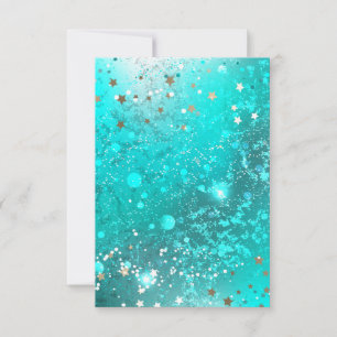 Mint Turcos Foil Background Tack Kort