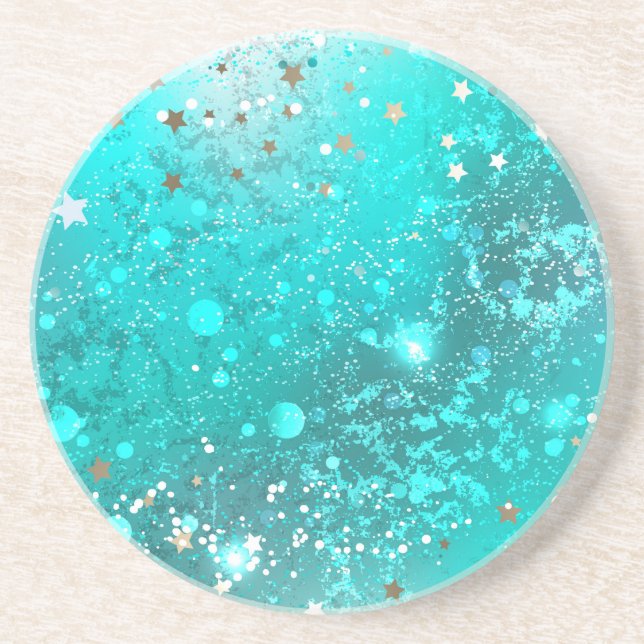 Mint Turcos Foil Background Underlägg (Framsidan)