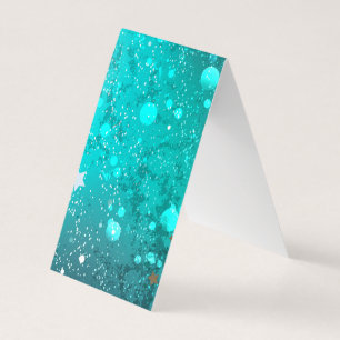 Mint Turcos Foil Background Visitkort