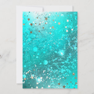 Mint Turquoise Folie Bakgrund Inbjudningar