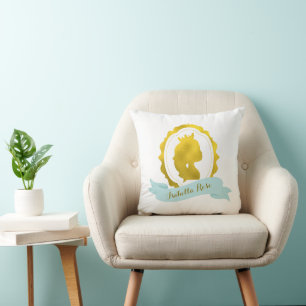 Mint Vintage Cameo Princess Kudde