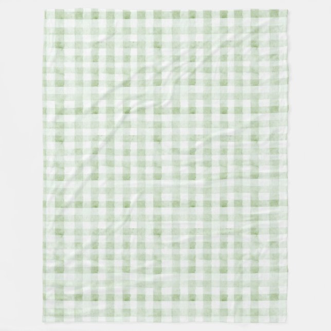 Mint Vita Ränder Födelsedag Fleecefilt (Framsidan)