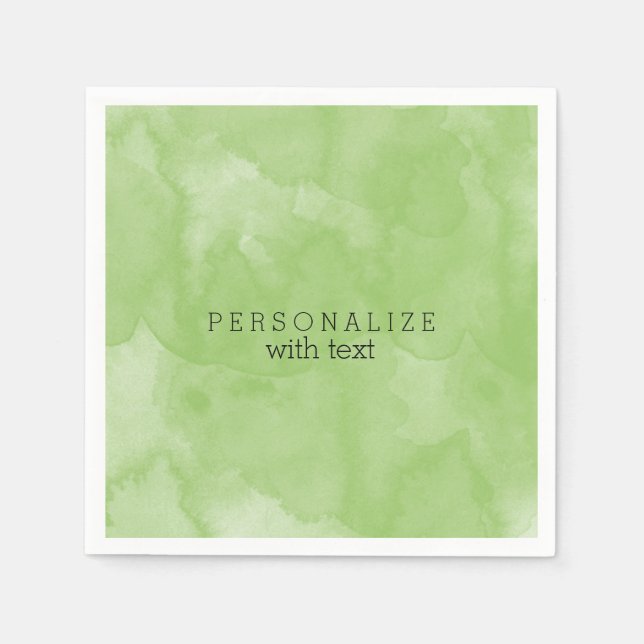 Mint Watercolor Pappersservett (Framsidan)